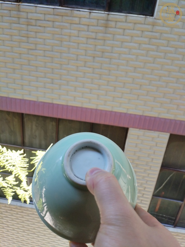 古玩陶瓷青釉茶圓真品鑒賞圖