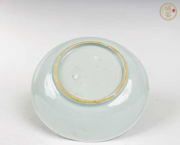 古玩陶瓷清康熙·青花礬紅花鳥杯碟真品鑒賞圖