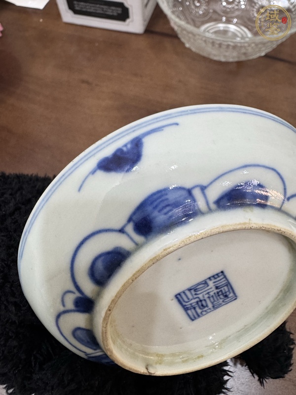古玩陶瓷青花八卦紋盤真品鑒賞圖