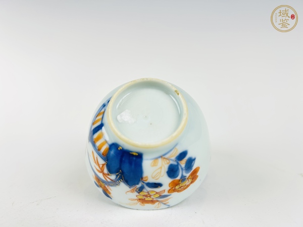 古玩陶瓷清早期·青花礬紅描金杯碟真品鑒賞圖