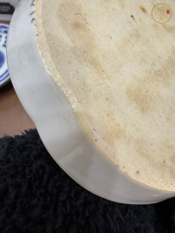 古玩陶瓷粉彩花卉盤真品鑒賞圖