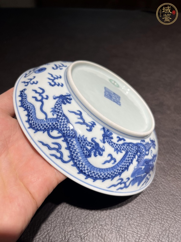 古玩陶瓷云龍紋盤真品鑒賞圖