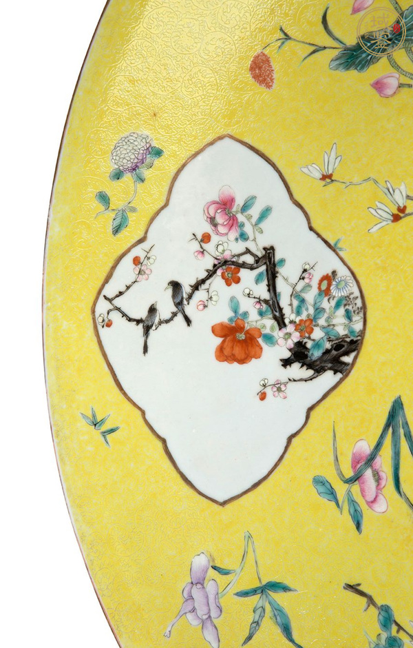 古玩陶瓷粉彩盤真品鑒賞圖