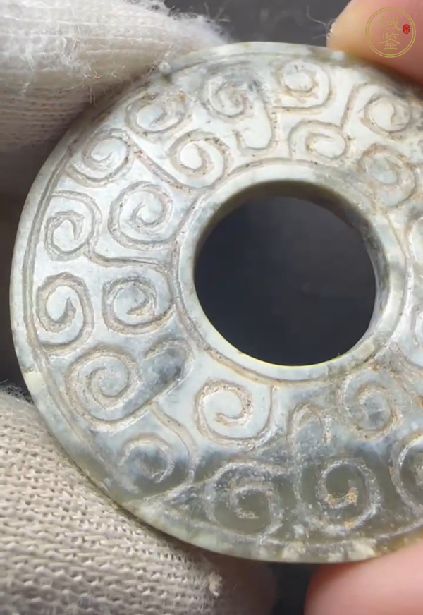 古玩玉器高古玉璧真品鑒賞圖