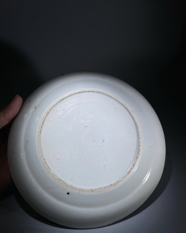 古玩陶瓷咸豐五彩人物故事紋盤拍賣，當前價格1980元
