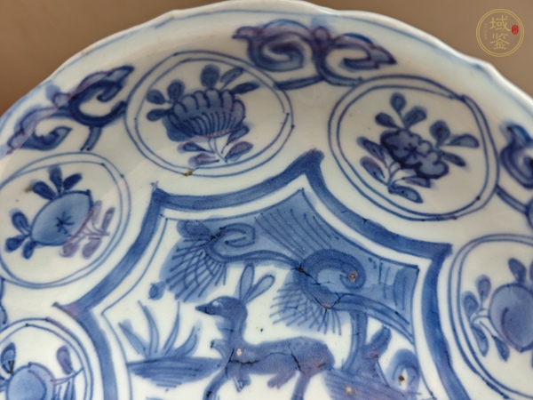 古玩陶瓷青花克拉克盤真品鑒賞圖
