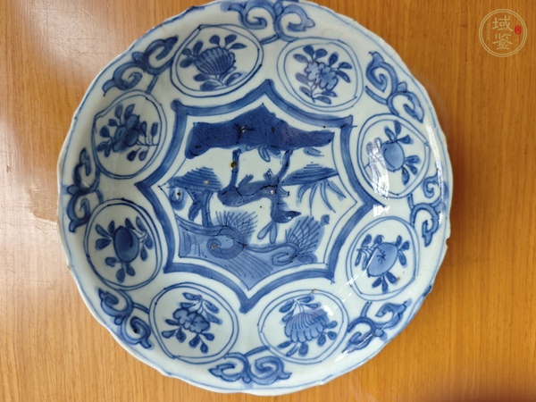 古玩陶瓷青花克拉克盤真品鑒賞圖