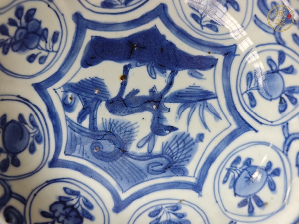 古玩陶瓷青花克拉克盤真品鑒賞圖