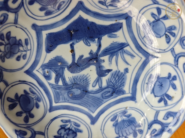 古玩陶瓷青花克拉克盤真品鑒賞圖