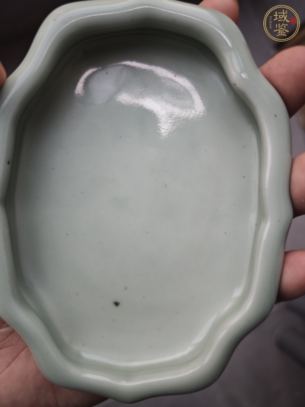 古玩陶瓷豆青釉洗真品鑒賞圖