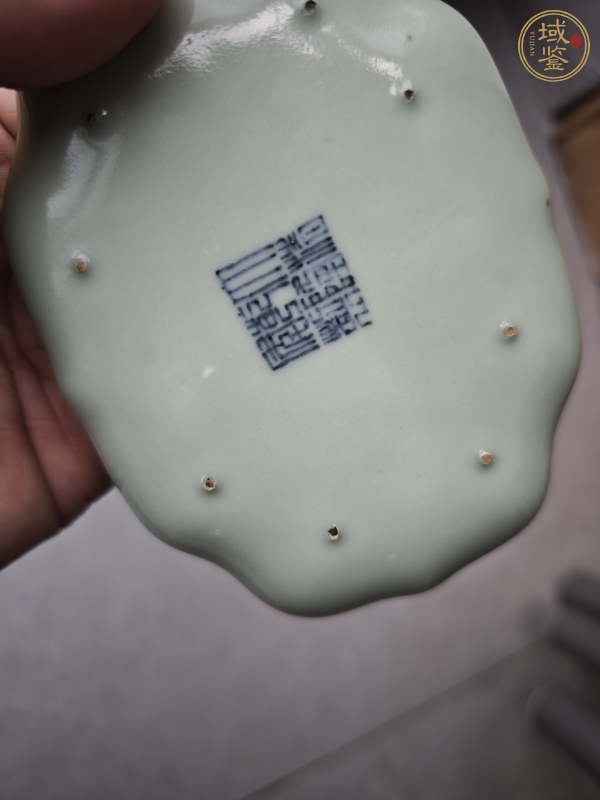 古玩陶瓷豆青釉洗真品鑒賞圖