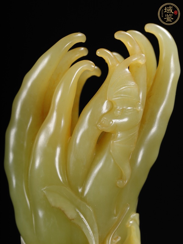 古玩玉器玉雕佛手瓜擺件真品鑒賞圖