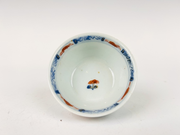 古玩陶瓷清康熙·礬紅描金青花花鳥杯碟拍賣，當(dāng)前價格99元
