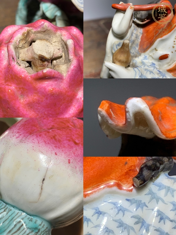 古玩陶瓷粉彩觀音塑像真品鑒賞圖