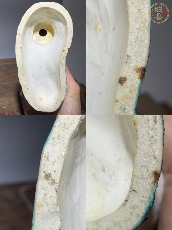 古玩粉彩觀音塑像真品鑒賞圖
