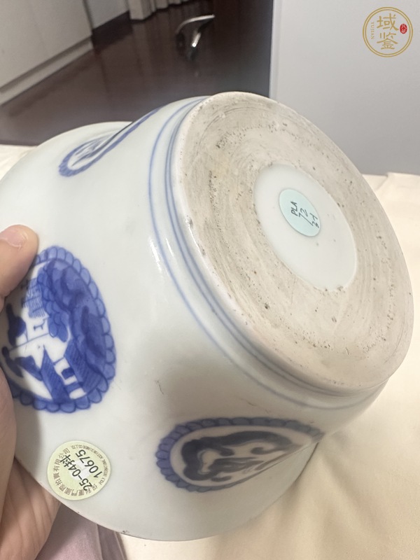 古玩陶瓷玉璧底青花碗真品鑒賞圖