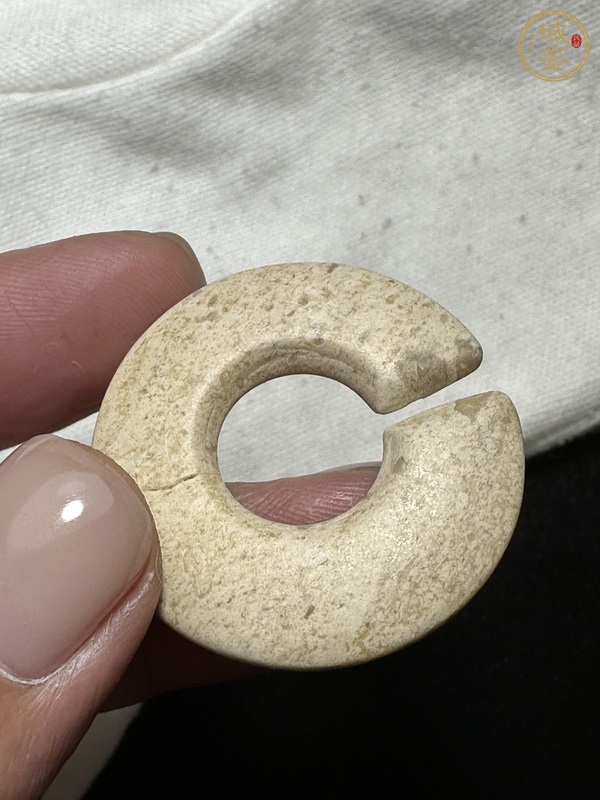 古玩玉器仿古玉玦真品鑒賞圖