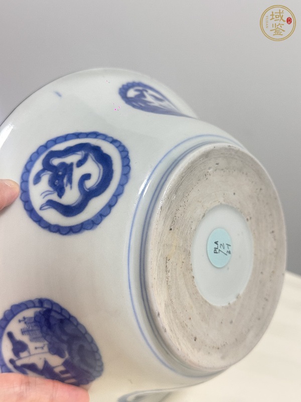 古玩陶瓷玉璧底青花碗真品鑒賞圖