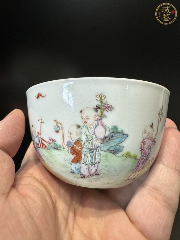 古玩陶瓷粉彩杯真品鑒賞圖