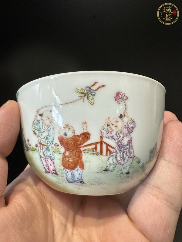古玩陶瓷粉彩杯真品鑒賞圖