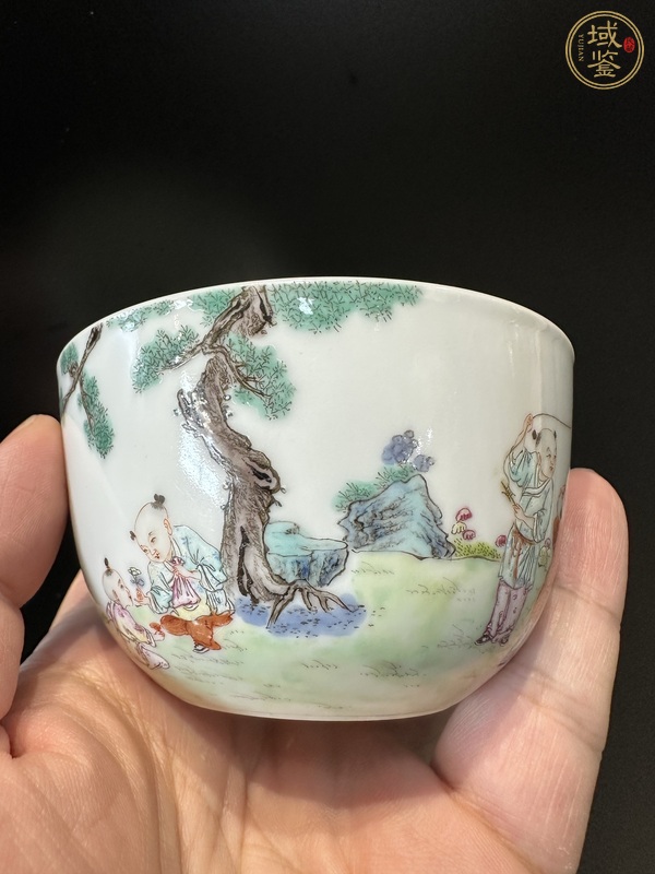 古玩陶瓷粉彩杯真品鑒賞圖