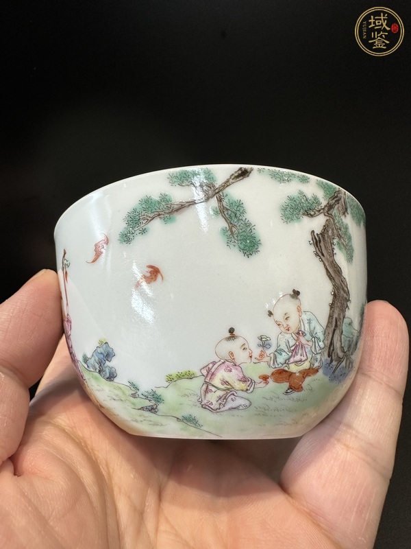 古玩陶瓷粉彩杯真品鑒賞圖