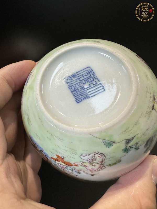 古玩陶瓷粉彩杯真品鑒賞圖