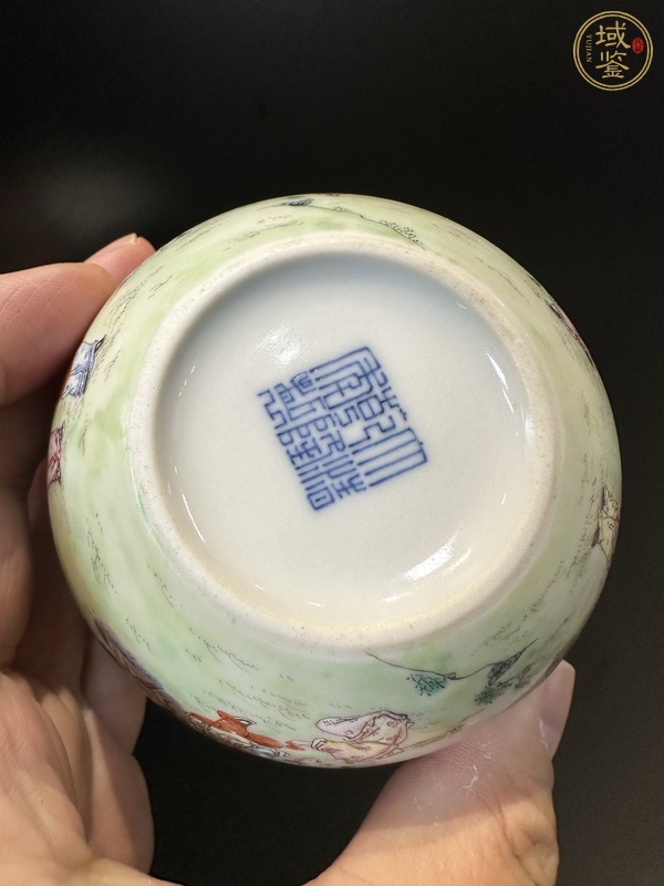 古玩陶瓷粉彩杯真品鑒賞圖