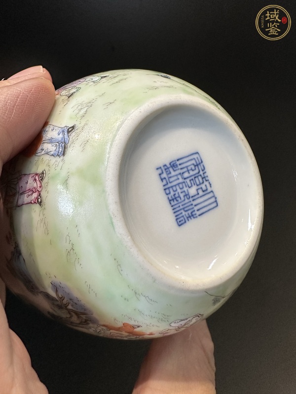 古玩陶瓷粉彩杯真品鑒賞圖