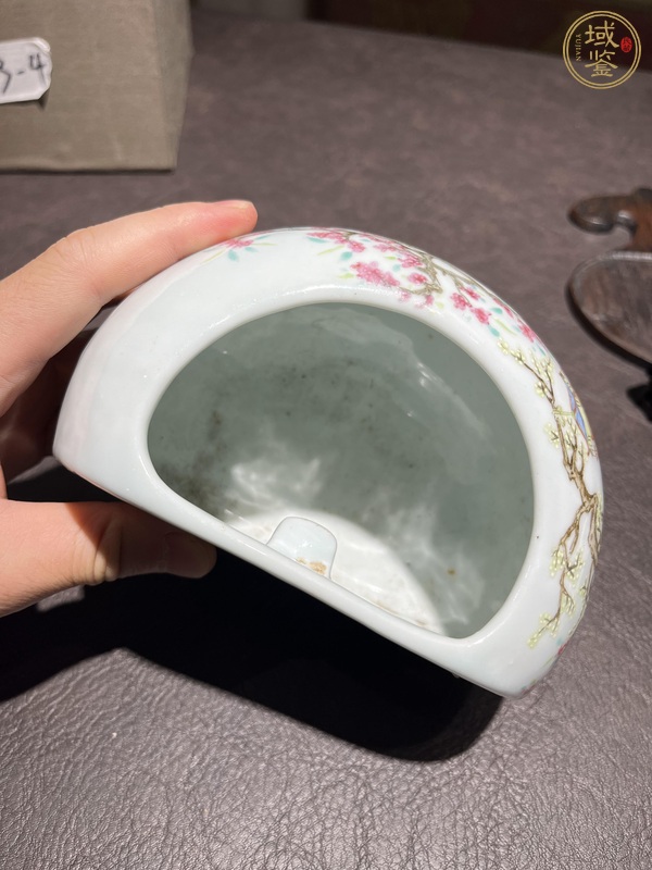 古玩陶瓷粉彩洗真品鑒賞圖