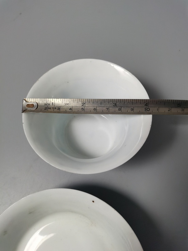 古玩陶瓷【精品】民國青花江西十景三才蓋杯拍賣，當前價格500元