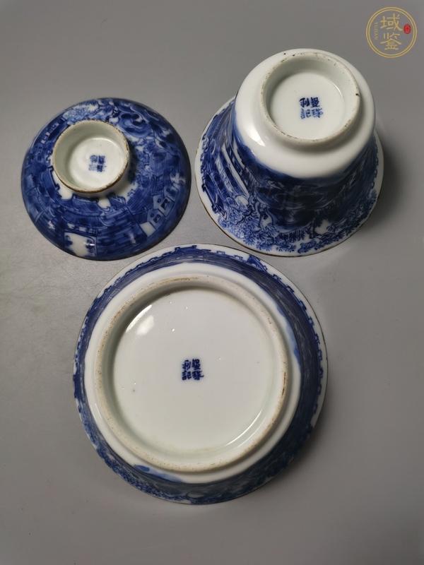 古玩陶瓷青花蓋杯真品鑒賞圖
