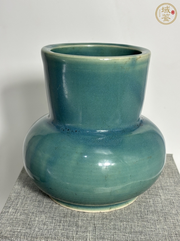古玩陶瓷鈞釉荸薺瓶真品鑒賞圖