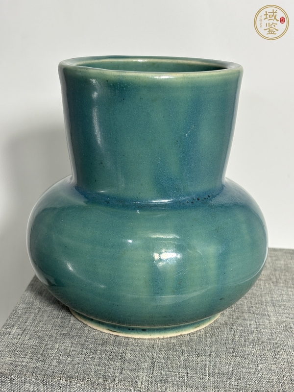 古玩陶瓷鈞釉荸薺瓶真品鑒賞圖