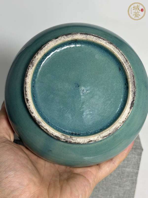 古玩陶瓷鈞釉荸薺瓶真品鑒賞圖