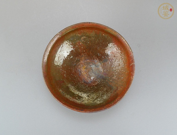 古玩陶瓷宋代·柿紅釉盞真品鑒賞圖