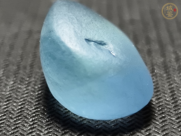 古玩玉器海藍(lán)寶石原石真品鑒賞圖