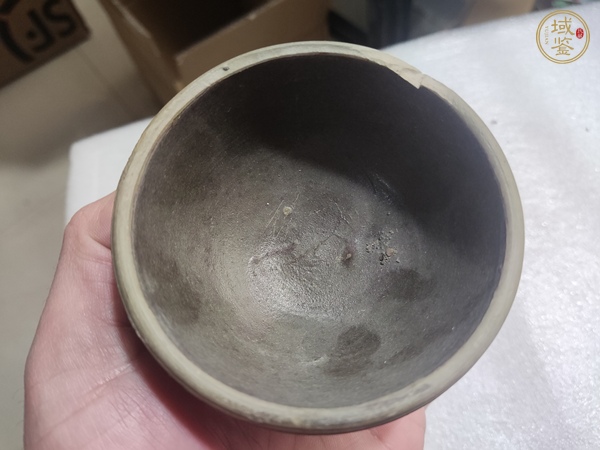 古玩陶瓷褐釉茶碗真品鑒賞圖