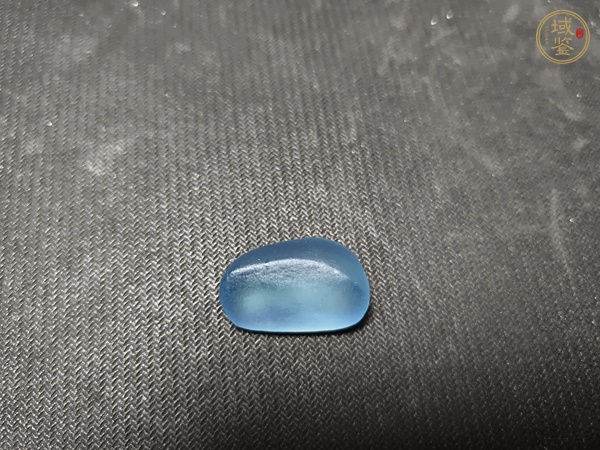 古玩玉器海藍(lán)寶石原石真品鑒賞圖