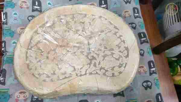 古玩陶瓷磁州窯刻花瓷枕標本真品鑒賞圖