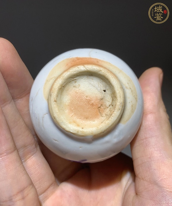 古玩陶瓷青花花卉紋玉壺春瓶真品鑒賞圖