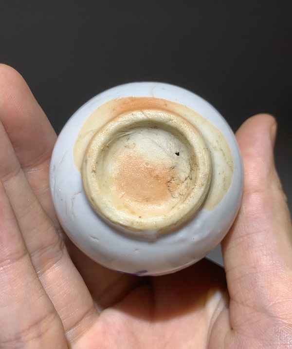古玩陶瓷青花花卉紋玉壺春瓶一對拍賣，當前價格870元
