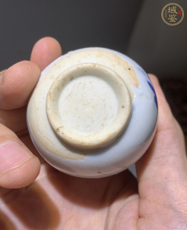 古玩陶瓷青花花卉紋玉壺春瓶真品鑒賞圖