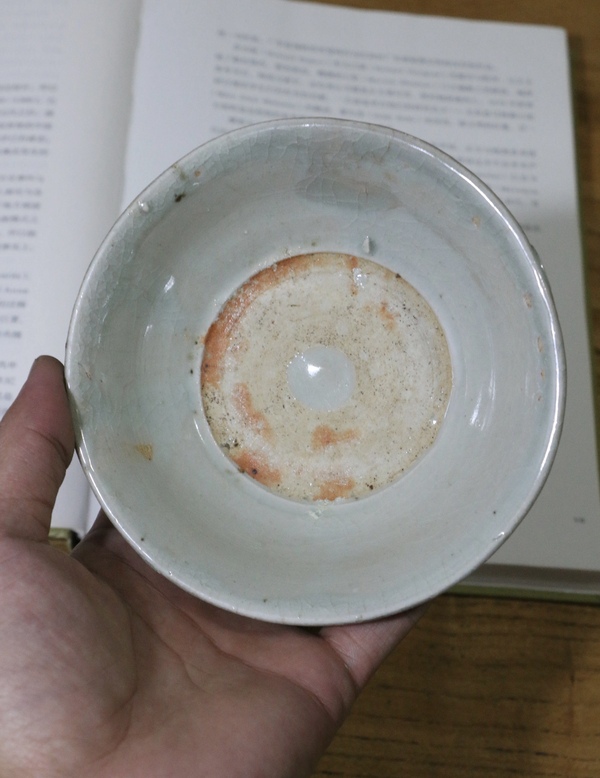 古玩陶瓷龍泉粉青釉撇口碗拍賣，當(dāng)前價格420元