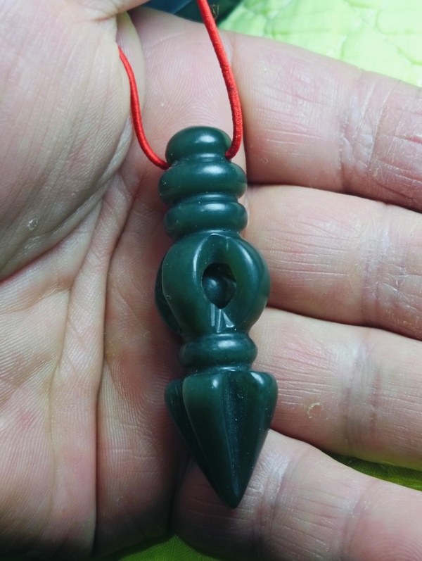 古玩玉器廣義和田玉金剛杵拍賣，當(dāng)前價格99元