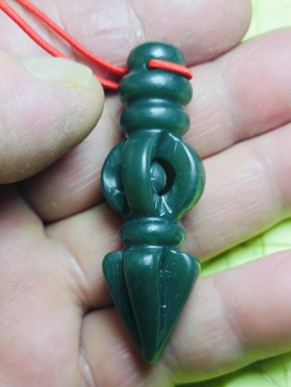 古玩玉器廣義和田玉金剛杵拍賣，當(dāng)前價格99元