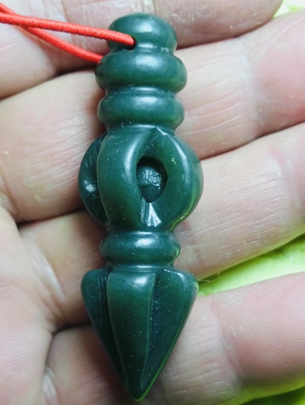 古玩玉器廣義和田玉金剛杵拍賣，當(dāng)前價格99元