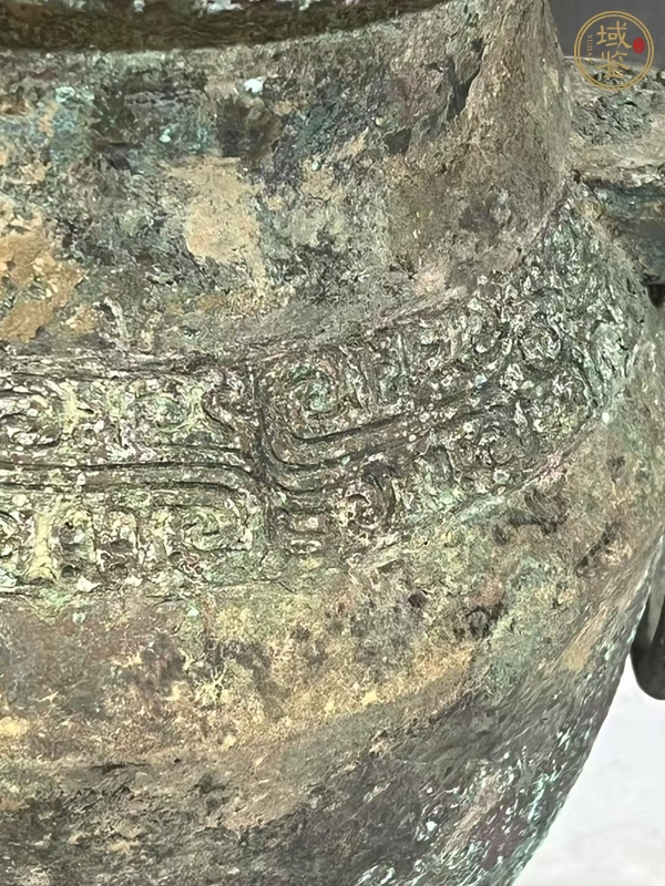 古玩銅器獸目交連紋銅罐真品鑒賞圖
