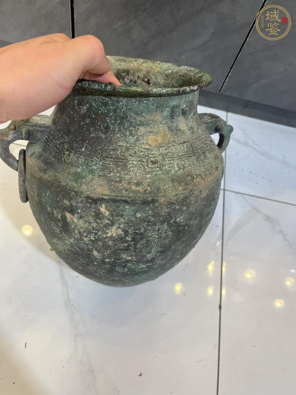 古玩銅器獸目交連紋銅罐真品鑒賞圖