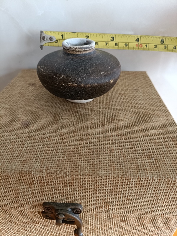 古玩陶瓷宋末元初吉州窯褐釉水盂拍賣，當前價格598元